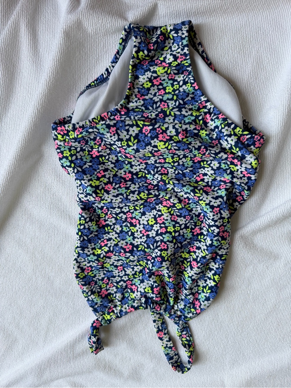 Carter's Navy Floral Toddler Bag - Pink, Lime, White